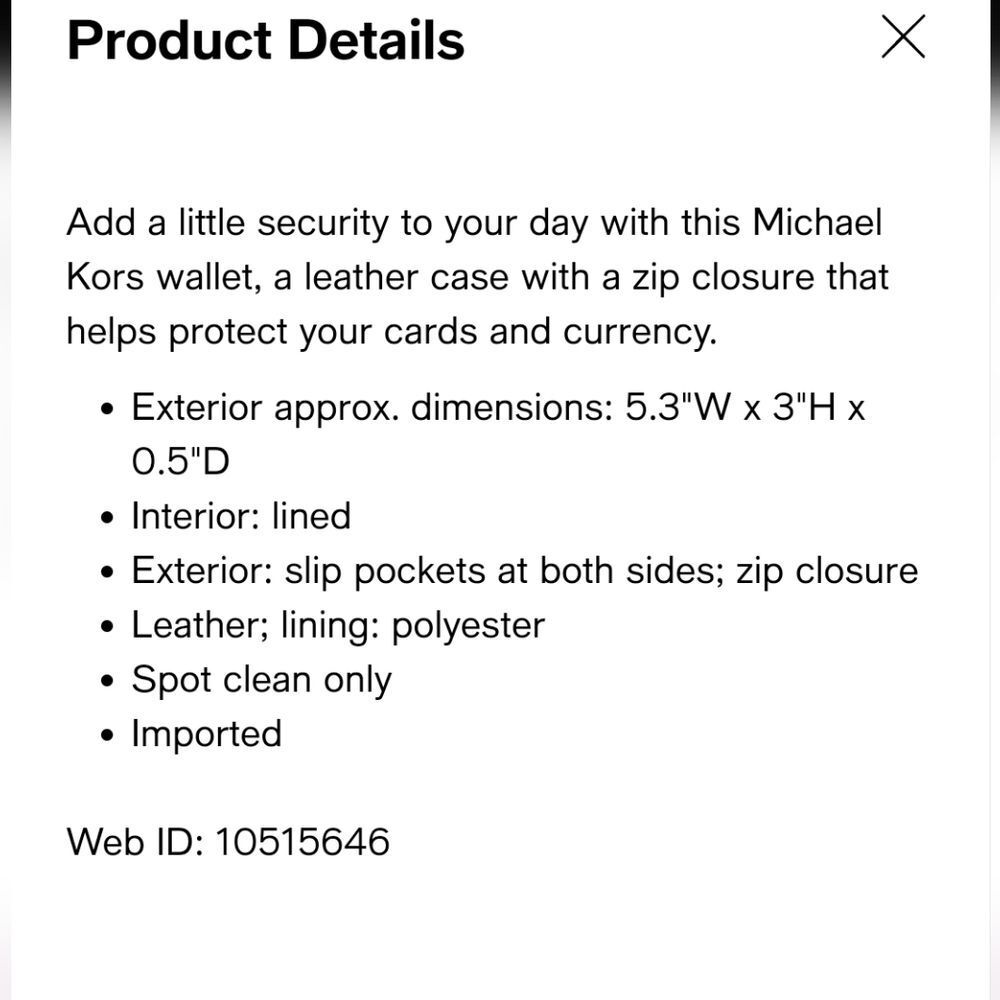 Michael Kors Leather L- Zip Wallet - Picture 6 of 8